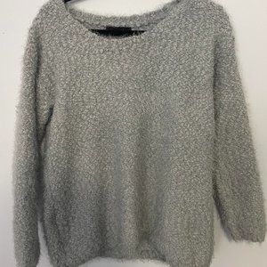 Candy Couture Cozy Grey Sweater